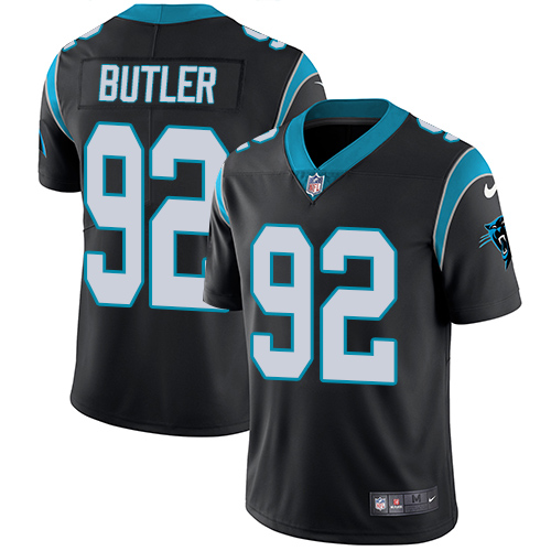 Nike Panthers #92 Vernon Butler Black Team Color Men's Stitched NFL Vapor Untouchable Limited Jersey